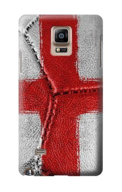 W3316 England Flag Vintage Football Graphic Hard Case and Leather Flip Case For Samsung Galaxy Note 4