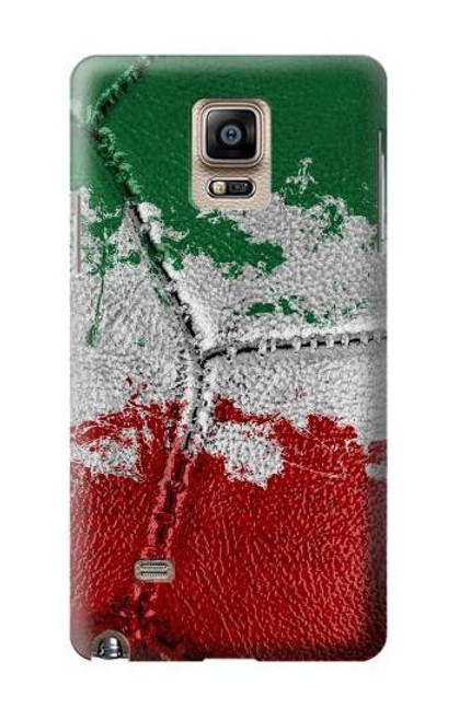 W3318 Italy Flag Vintage Football Graphic Hard Case and Leather Flip Case For Samsung Galaxy Note 4