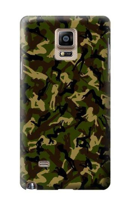 W3356 Sexy Girls Camo Camouflage Hard Case and Leather Flip Case For Samsung Galaxy Note 4