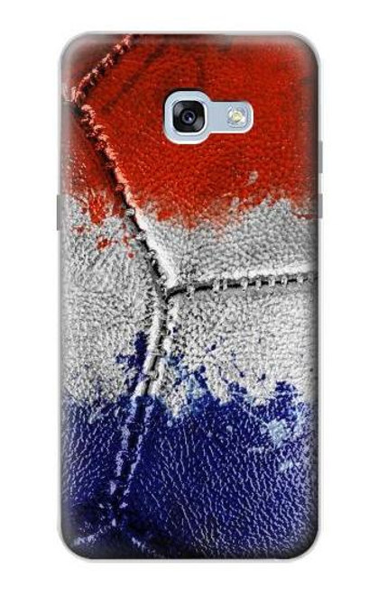 W3304 France Flag Vintage Football Graphic Hard Case and Leather Flip Case For Samsung Galaxy A5 (2017)