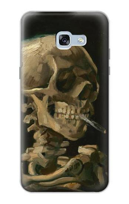 W3358 Vincent Van Gogh Skeleton Cigarette Hard Case and Leather Flip Case For Samsung Galaxy A5 (2017)