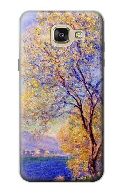 W3339 Claude Monet Antibes Seen from the Salis Gardens Hard Case and Leather Flip Case For Samsung Galaxy A5 (2016)