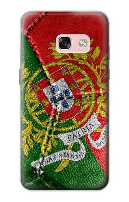 W3300 Portugal Flag Vintage Football Graphic Hard Case and Leather Flip Case For Samsung Galaxy A3 (2017)