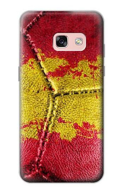 W3315 Spain Flag Vintage Football Graphic Hard Case and Leather Flip Case For Samsung Galaxy A3 (2017)