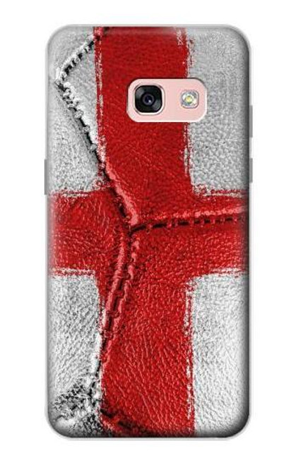 W3316 England Flag Vintage Football Graphic Hard Case and Leather Flip Case For Samsung Galaxy A3 (2017)