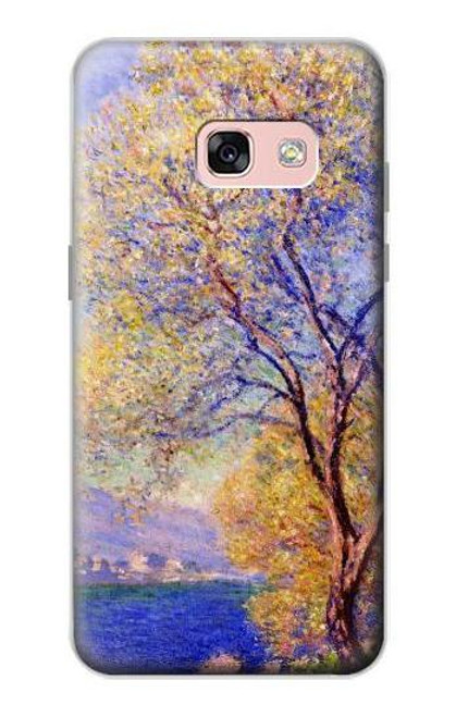 W3339 Claude Monet Antibes Seen from the Salis Gardens Hard Case and Leather Flip Case For Samsung Galaxy A3 (2017)