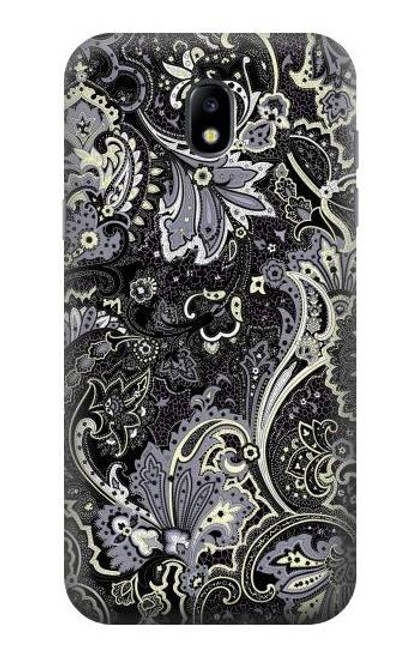W3251 Batik Flower Pattern Hard Case and Leather Flip Case For Samsung Galaxy J5 (2017) EU Version