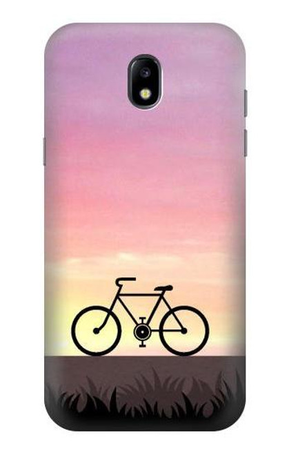 W3252 Bicycle Sunset Hard Case and Leather Flip Case For Samsung Galaxy J5 (2017) EU Version