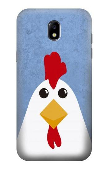 W3254 Chicken Cartoon Hard Case and Leather Flip Case For Samsung Galaxy J5 (2017) EU Version