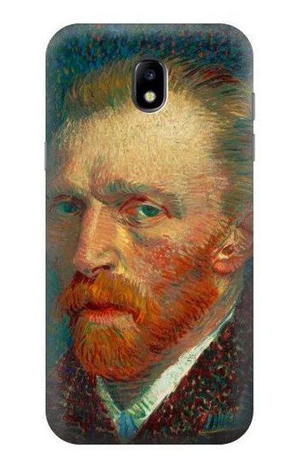 W3335 Vincent Van Gogh Self Portrait Hard Case and Leather Flip Case For Samsung Galaxy J5 (2017) EU Version