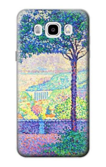 W3349 Paul Signac Terrace of Meudon Hard Case and Leather Flip Case For Samsung Galaxy J5 (2016)