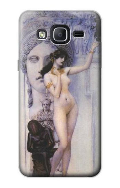 W3353 Gustav Klimt Allegory of Sculpture Hard Case and Leather Flip Case For Samsung Galaxy On5