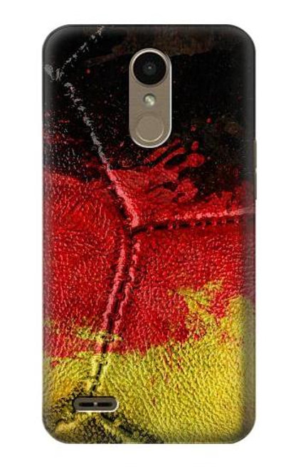 W3303 Germany Flag Vintage Football Graphic Hard Case and Leather Flip Case For LG K10 (2018), LG K30