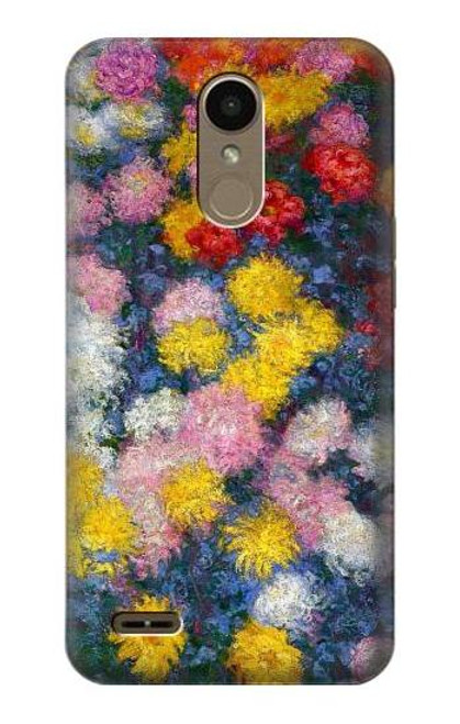 W3342 Claude Monet Chrysanthemums Hard Case and Leather Flip Case For LG K10 (2018), LG K30