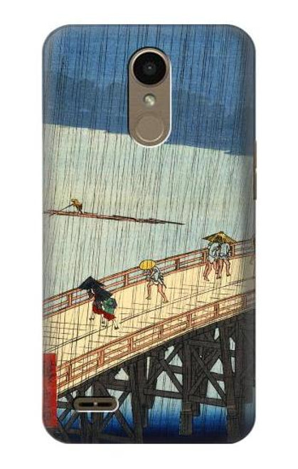 W3347 Utagawa Hiroshige Sudden shower Hard Case and Leather Flip Case For LG K10 (2018), LG K30