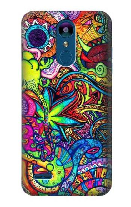 W3255 Colorful Art Pattern Hard Case and Leather Flip Case For LG K8 (2018)