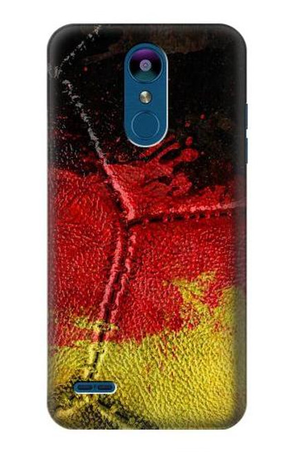 W3303 Germany Flag Vintage Football Graphic Hard Case and Leather Flip Case For LG K8 (2018)