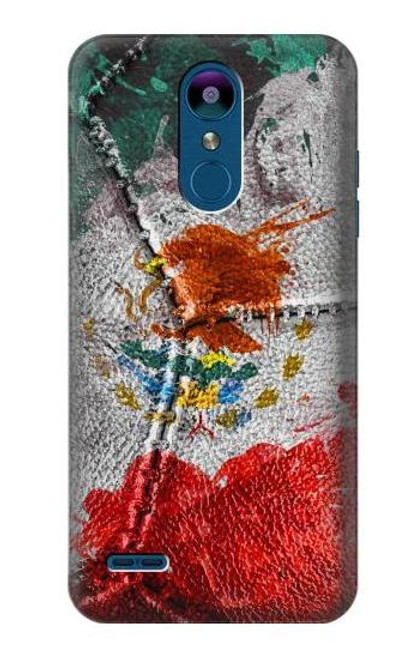 W3314 Mexico Flag Vinatage Foorball Graphic Hard Case and Leather Flip Case For LG K8 (2018)