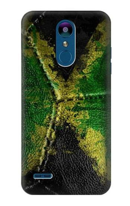 W3319 Jamaica Flag Vintage Football Graphic Hard Case and Leather Flip Case For LG K8 (2018)