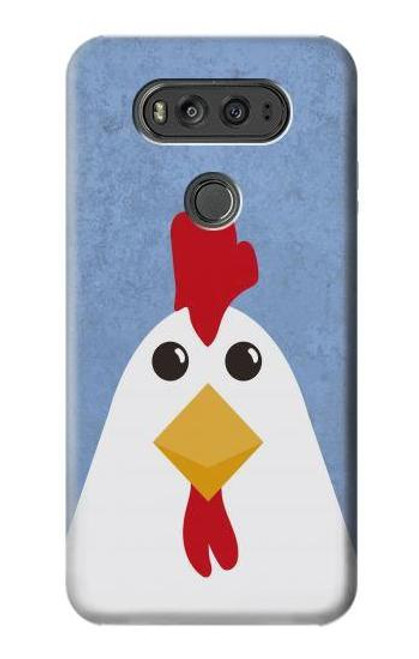 W3254 Chicken Cartoon Hard Case and Leather Flip Case For LG V20