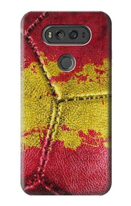 W3315 Spain Flag Vintage Football Graphic Hard Case and Leather Flip Case For LG V20