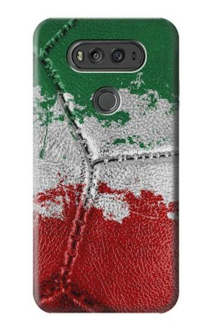 W3318 Italy Flag Vintage Football Graphic Hard Case and Leather Flip Case For LG V20