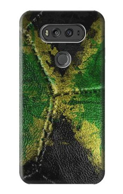 W3319 Jamaica Flag Vintage Football Graphic Hard Case and Leather Flip Case For LG V20