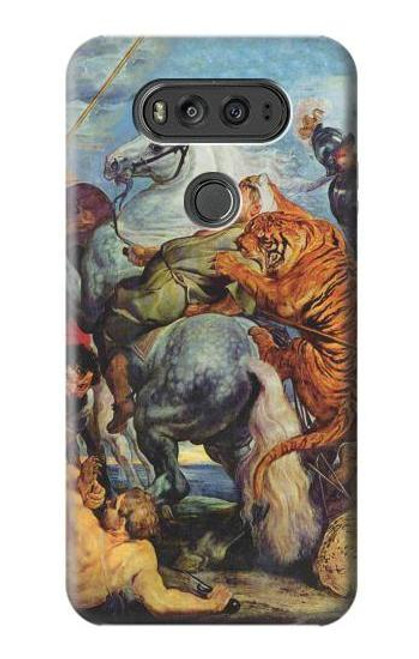 W3331 Peter Paul Rubens Tiger und Lowenjagd Hard Case and Leather Flip Case For LG V20