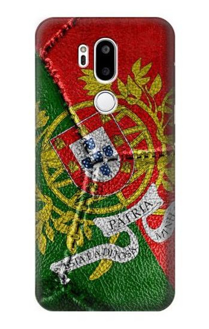 W3300 Portugal Flag Vintage Football Graphic Hard Case and Leather Flip Case For LG G7 ThinQ