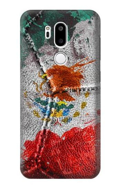 W3314 Mexico Flag Vinatage Foorball Graphic Hard Case and Leather Flip Case For LG G7 ThinQ