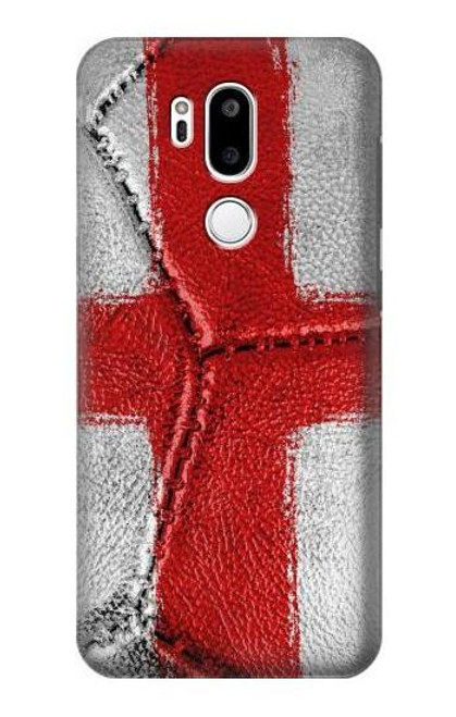 W3316 England Flag Vintage Football Graphic Hard Case and Leather Flip Case For LG G7 ThinQ