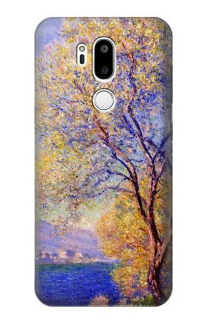 W3339 Claude Monet Antibes Seen from the Salis Gardens Hard Case and Leather Flip Case For LG G7 ThinQ