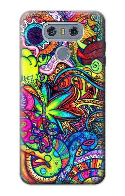 W3255 Colorful Art Pattern Hard Case and Leather Flip Case For LG G6