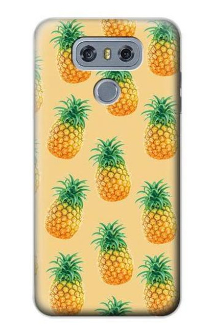 W3258 Pineapple Pattern Hard Case and Leather Flip Case For LG G6