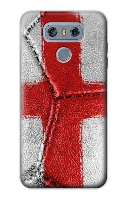 W3316 England Flag Vintage Football Graphic Hard Case and Leather Flip Case For LG G6