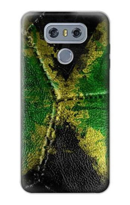 W3319 Jamaica Flag Vintage Football Graphic Hard Case and Leather Flip Case For LG G6