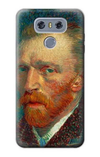 W3335 Vincent Van Gogh Self Portrait Hard Case and Leather Flip Case For LG G6