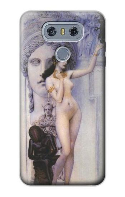 W3353 Gustav Klimt Allegory of Sculpture Hard Case and Leather Flip Case For LG G6