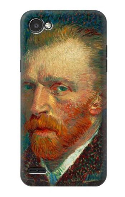 W3335 Vincent Van Gogh Self Portrait Hard Case and Leather Flip Case For LG Q6