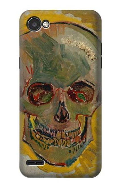 W3359 Vincent Van Gogh Skull Hard Case and Leather Flip Case For LG Q6