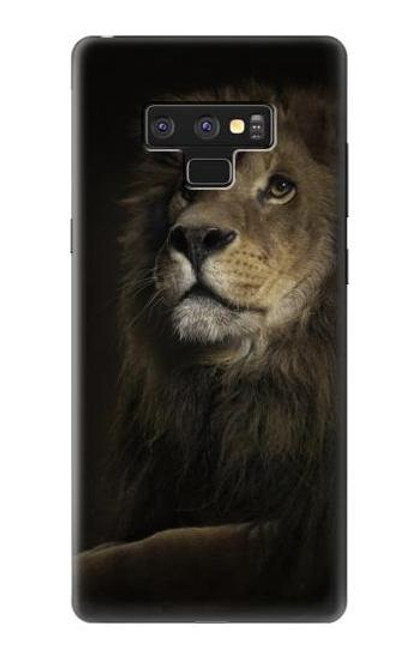 W0472 Lion Hard Case and Leather Flip Case For Note 9 Samsung Galaxy Note9