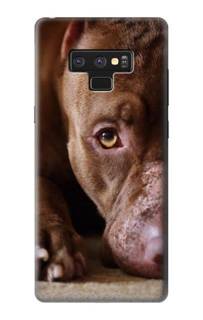 W0519 PitBull Face Hard Case and Leather Flip Case For Note 9 Samsung Galaxy Note9