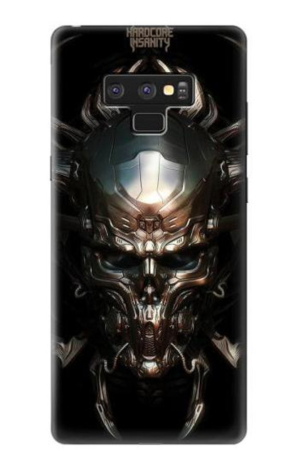 W1027 Hardcore Metal Skull Hard Case and Leather Flip Case For Note 9 Samsung Galaxy Note9