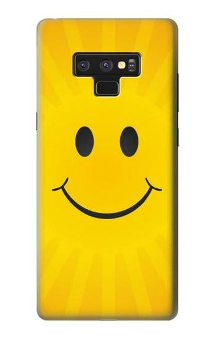 W1146 Yellow Sun Smile Hard Case and Leather Flip Case For Note 9 Samsung Galaxy Note9