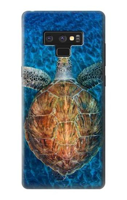 W1249 Blue Sea Turtle Hard Case and Leather Flip Case For Note 9 Samsung Galaxy Note9