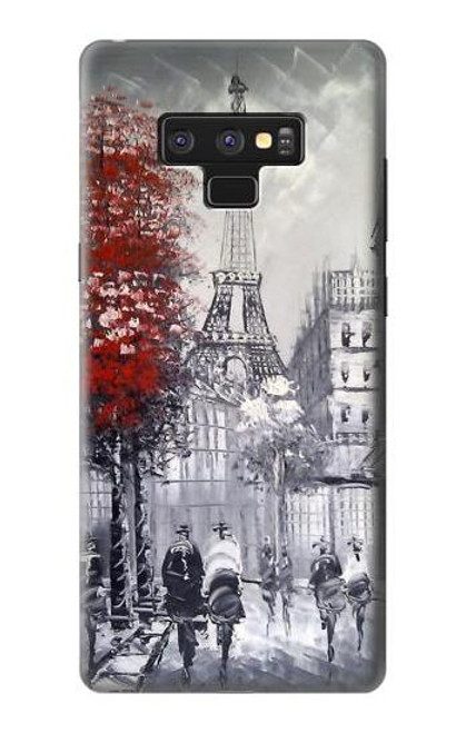 W1295 Eiffel Painting of Paris Hard Case and Leather Flip Case For Note 9 Samsung Galaxy Note9