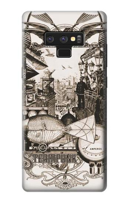 W1681 Steampunk Drawing Hard Case and Leather Flip Case For Note 9 Samsung Galaxy Note9