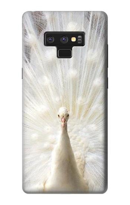 W1980 White Peacock Hard Case and Leather Flip Case For Note 9 Samsung Galaxy Note9