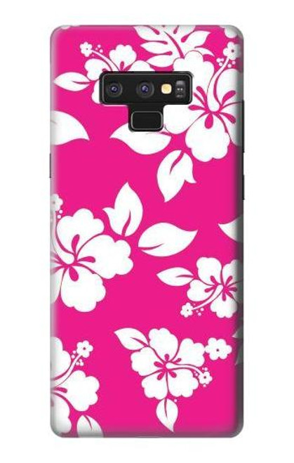 W2246 Hawaiian Hibiscus Pink Pattern Hard Case and Leather Flip Case For Note 9 Samsung Galaxy Note9