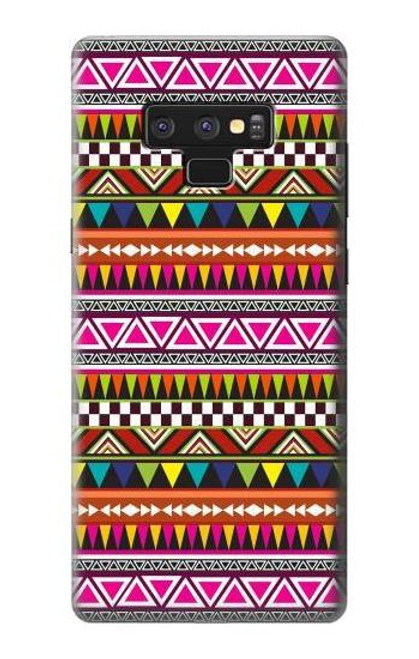 W2292 Aztec Tribal Pattern Hard Case and Leather Flip Case For Note 9 Samsung Galaxy Note9